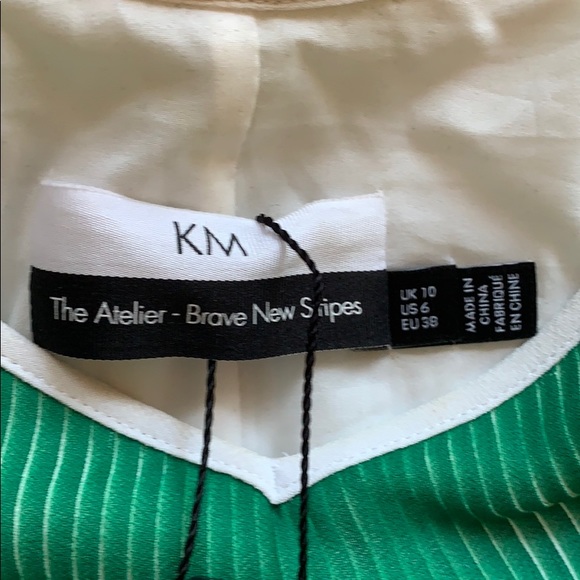 Karen Millen Two Tone Pleated Maxi Dress s 6 - Picture 13 of 14